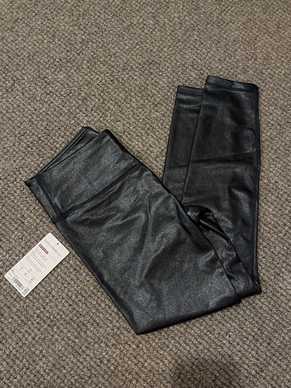 Athleta Elation Women’s Black Shimmer Leggings